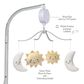 Lambs and Ivy Little Star Musical Baby Crib Mobile Soother Toy in Gray, Soft White and Creamy Yellow, , large