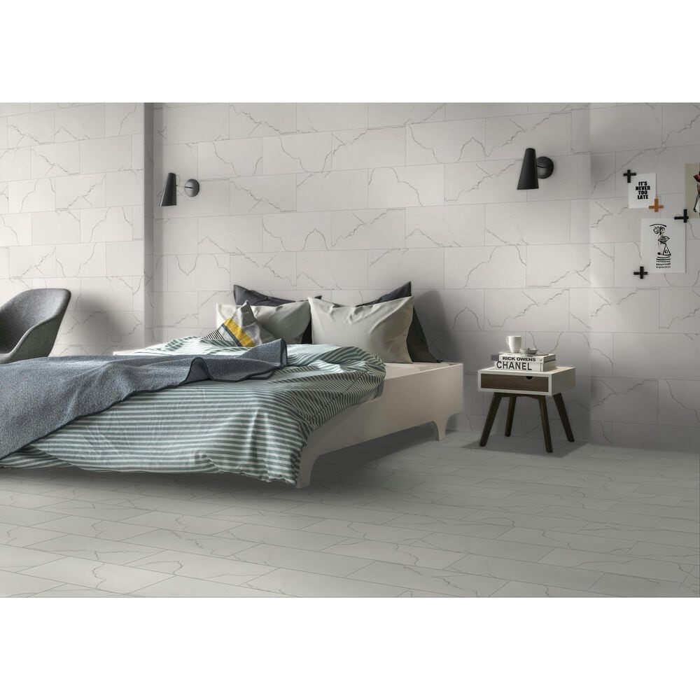 MS International Brighton Grey 12" x 24" Matte Porcelain Tile, , large