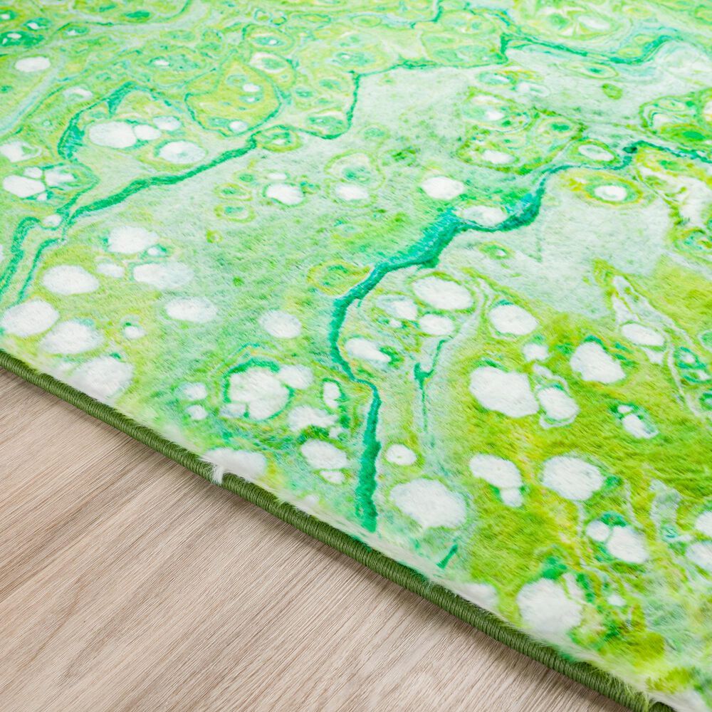 Dalyn Rug Company Kikiamo Lime-In 2&#39;3&quot; x 7&#39;6&quot; Runner, , large