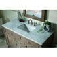 James Martin Vanities Chicago 48" Single Bathroom Vanity in Whitewashed Walnut with 3 cm Carrara White Marble Top and Rectangular Sink, , large