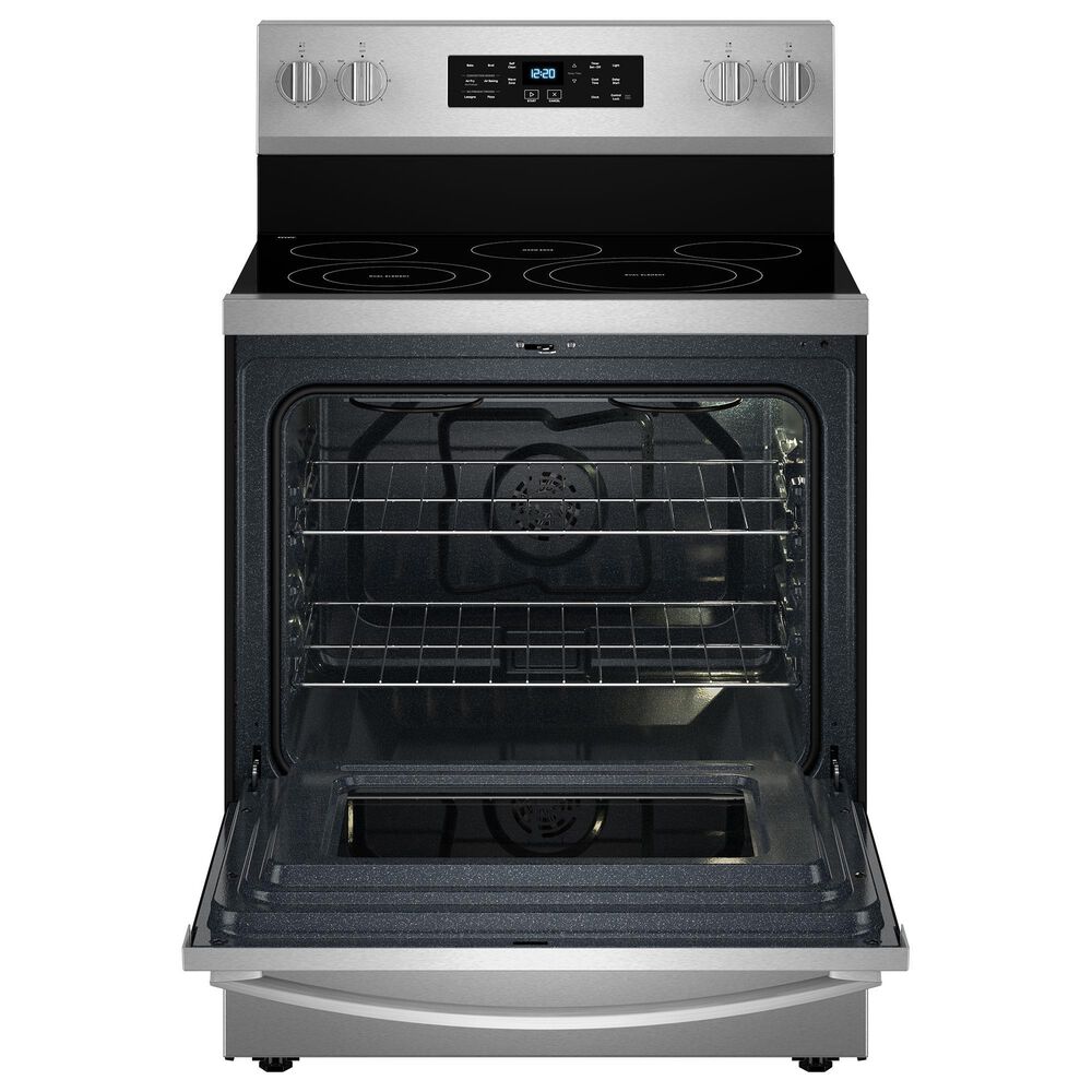 Whirlpool 5.3 Cu. Ft. Energy Star Electric Range with Air Cooking Technology in Stainless Steel, , large