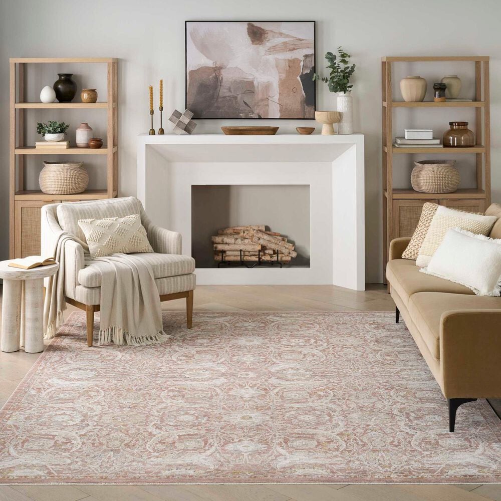 Nourison Antique Fusion Brick 5'3" x 7'10" Area Rug, , large