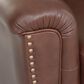 Chateau d"Ax Stationary Leather Sofa and Recliner Set in Red Brown, , large
