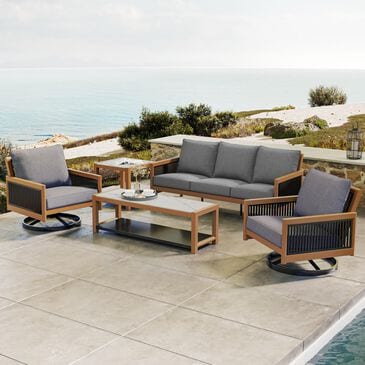 Clear Creek Collection 5-Piece Patio Conversation Set in Charcoal, , large