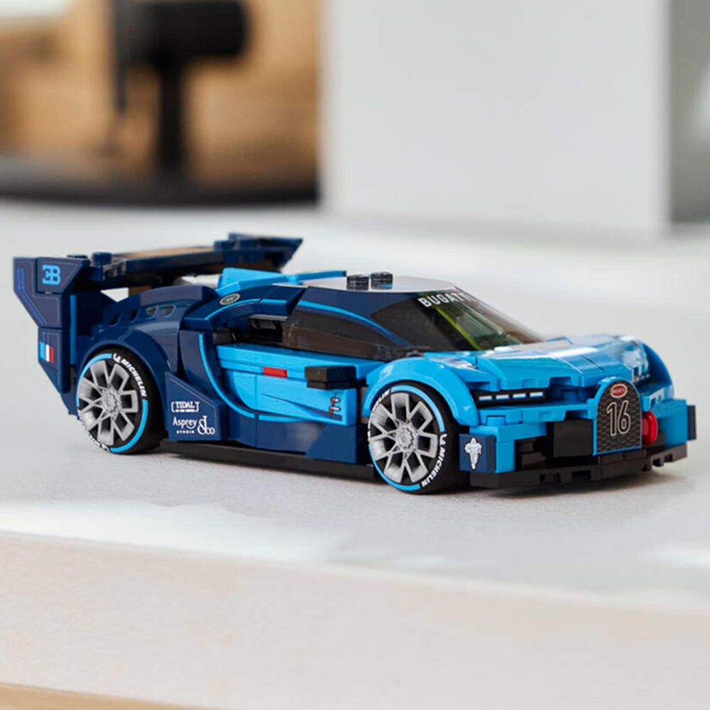 LEGO Speed Champions Bugatti Vision GT Hyper Sports Car Building Set, , large