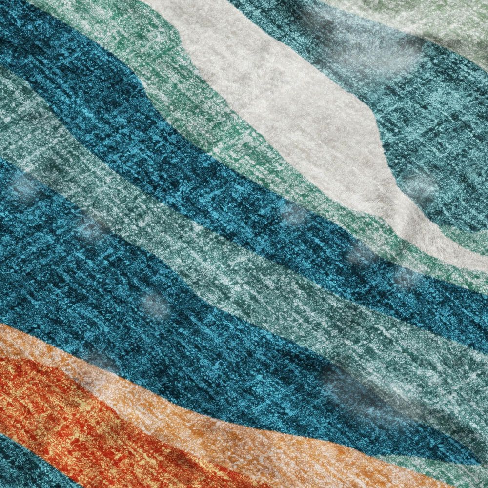 Dalyn Rug Company Lorenzo LN4 Teal 2&#39;3&quot; x 7&#39;6&quot; Runner, , large