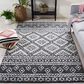 Safavieh Micro-Loop 5" x 8" Black and Gray Area Rug, , large