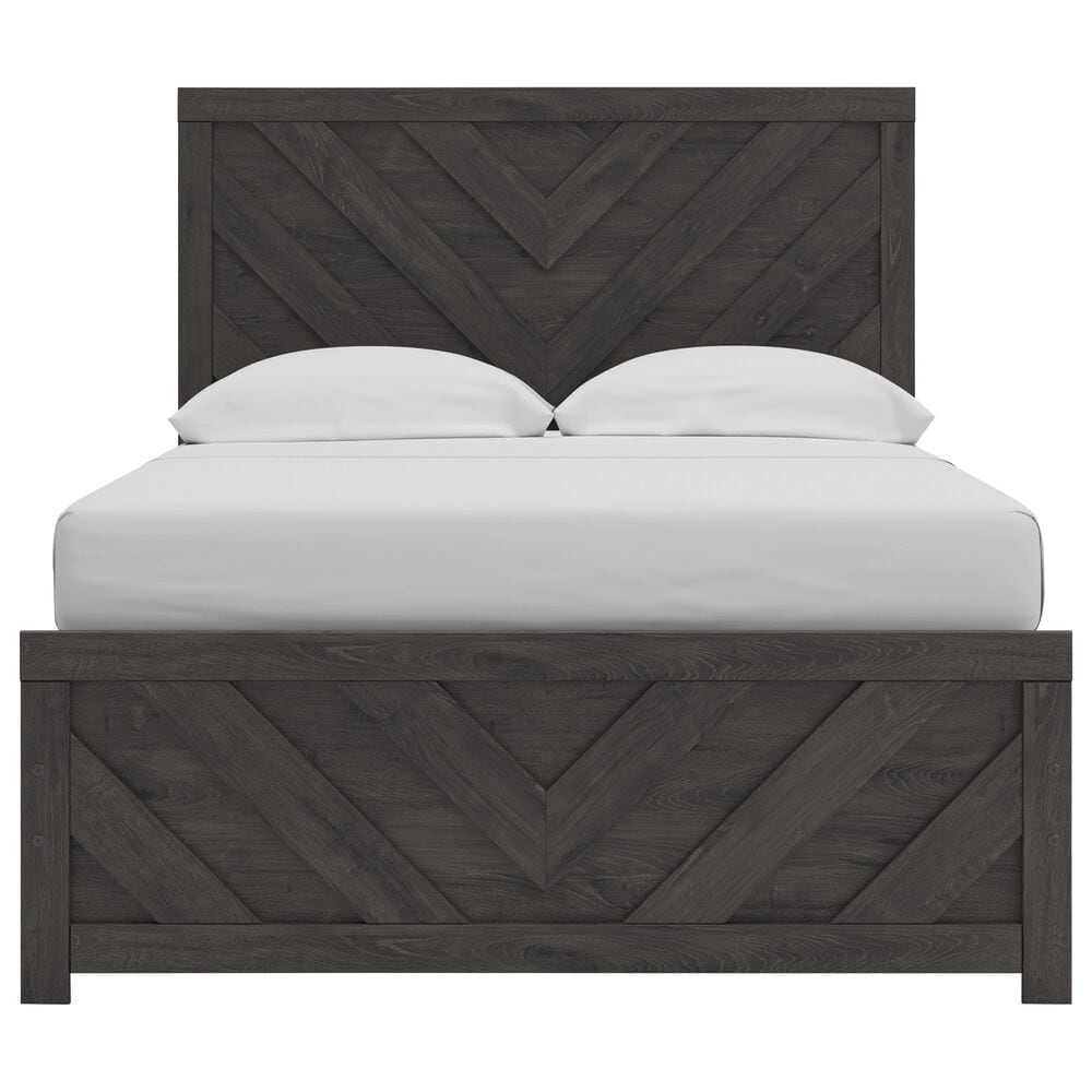Ashley Prendonea 4-Piece Full Bedroom Set in Dark Charcoal, , large