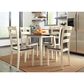 Ashley Woodanville Round Dining Table with 2 Drop Leaves in Cream and Brown - Table Only, , large