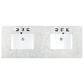 James Martin Vanities Breckenridge 60" Double Bathroom Vanity in Bright White with 3 cm Eternal Jasmine Pearl Quartz Top and Rectangular Sinks, , large