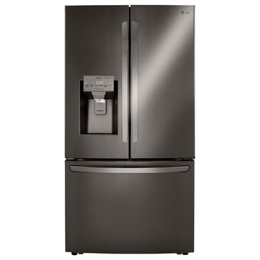 LG 24 Cu. Ft. Counter-Depth French Door Refrigerator with Craft Ice in PrintProof Black Stainless Steel, , large