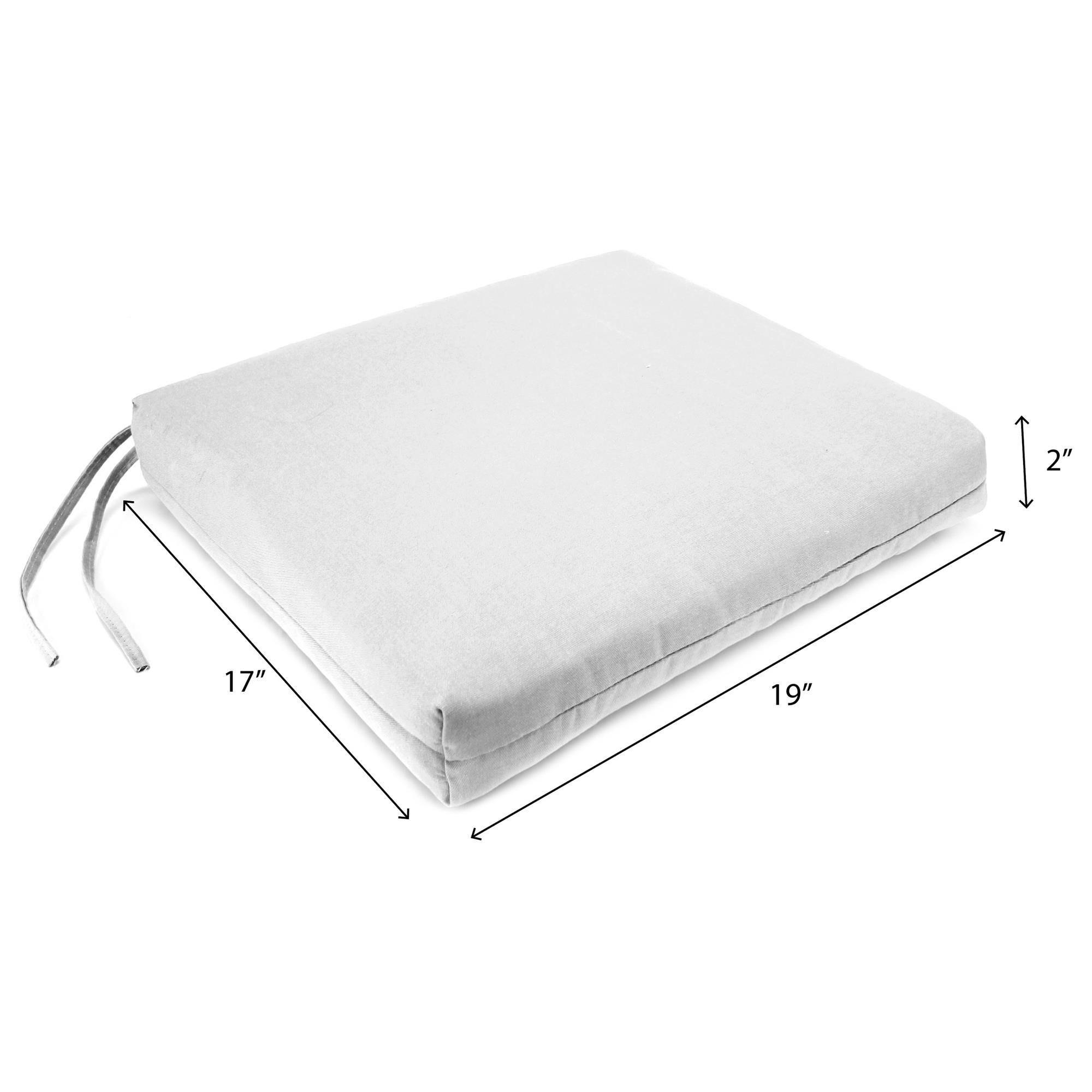 Jordan Manufacturing 17 x 19 Rectangular Outdoor Chair Pad Seat Cushion in Spectrum Peacock NFM