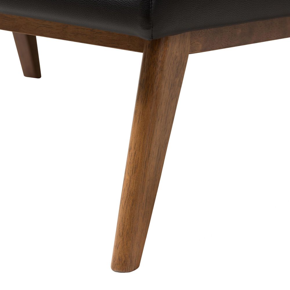 Baxton Studio Annetha Lounge Chair in Black, , large