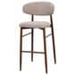 New Heritage Design Royce Bar Stool with Toast Cushion in Walnut, , large