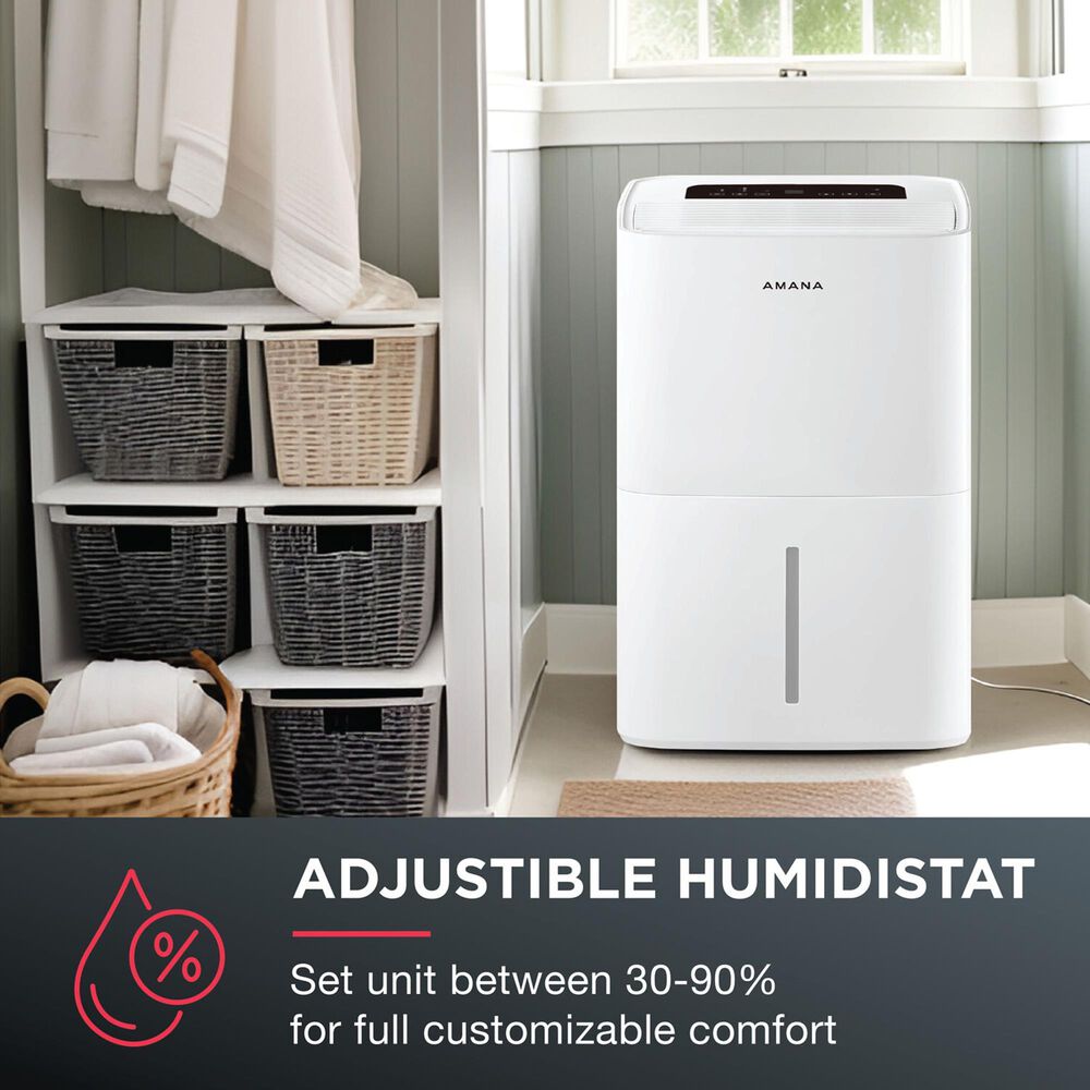 Amana 50-Pint Dehumidifier with Pump in White, , large
