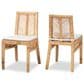 Baxton Studio Suci Side Chair in Natural Brown (Set of 2), , large