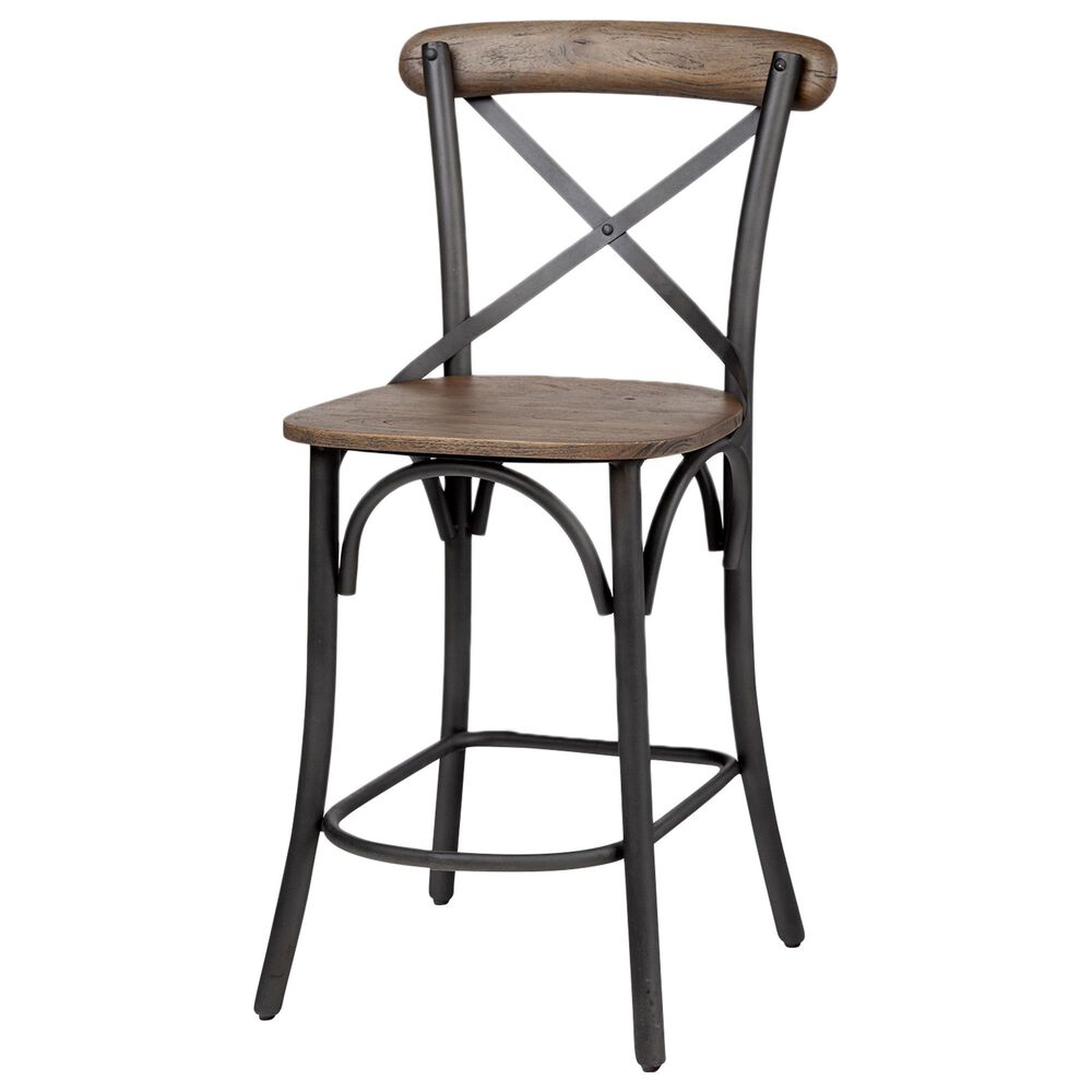 Mercana Archera Counter Stool in Metal and Wood , , large