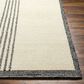 Surya Brook Solid 8" x 10" Black and Butter Area Rug, , large