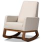 Baxton Studio Yashiya Rocking Chair in Light Beige, , large