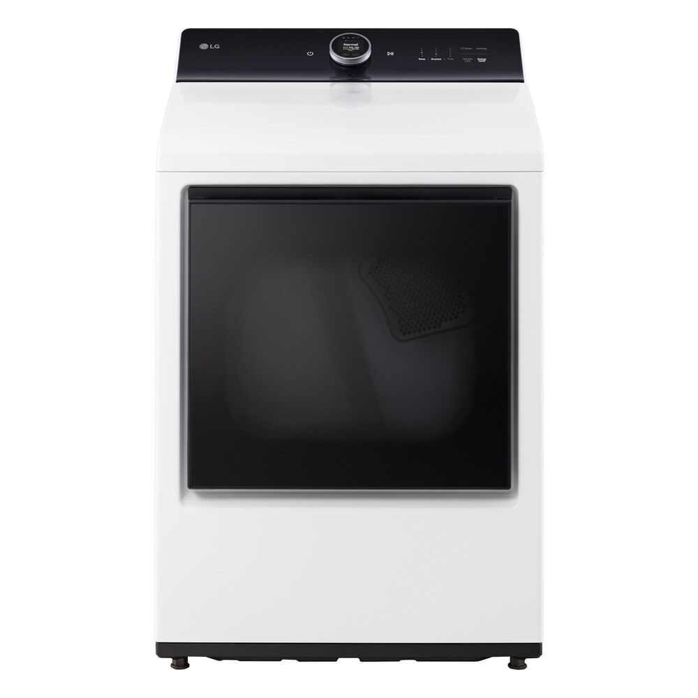LG 7.3 Cu. Ft. Electric Dryer with AI Sensing in Alpine White, , large