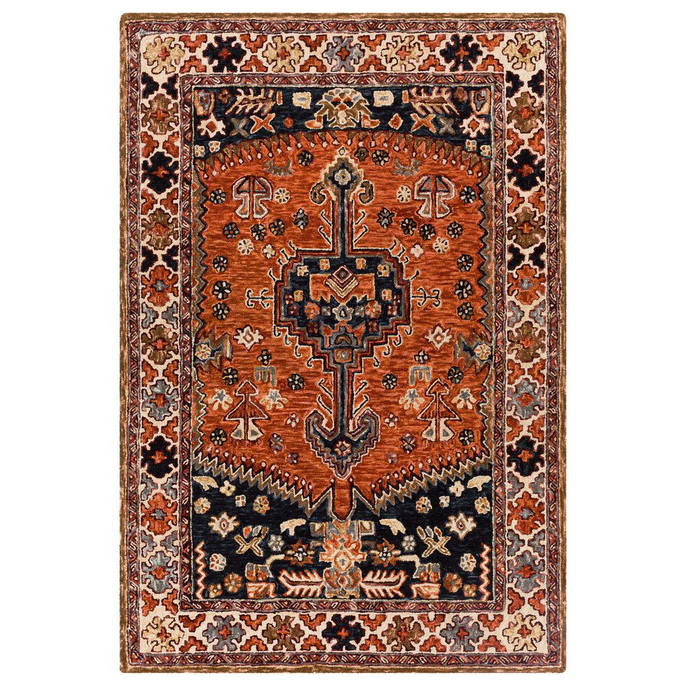 Surya Urfa URF-2304 2'6" x 8' Rust, Rose and Navy Runner, , large