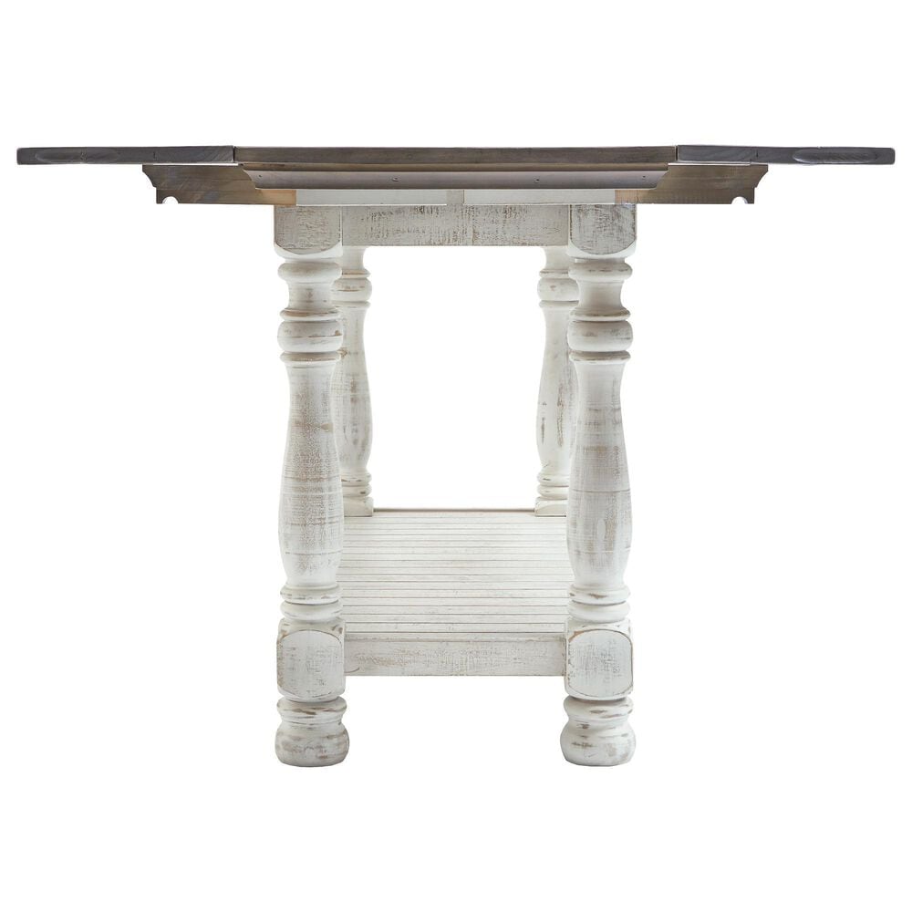 Ashley Havalance Flip-Top Sofa Table in Weathered Gray and Vintage White, , large