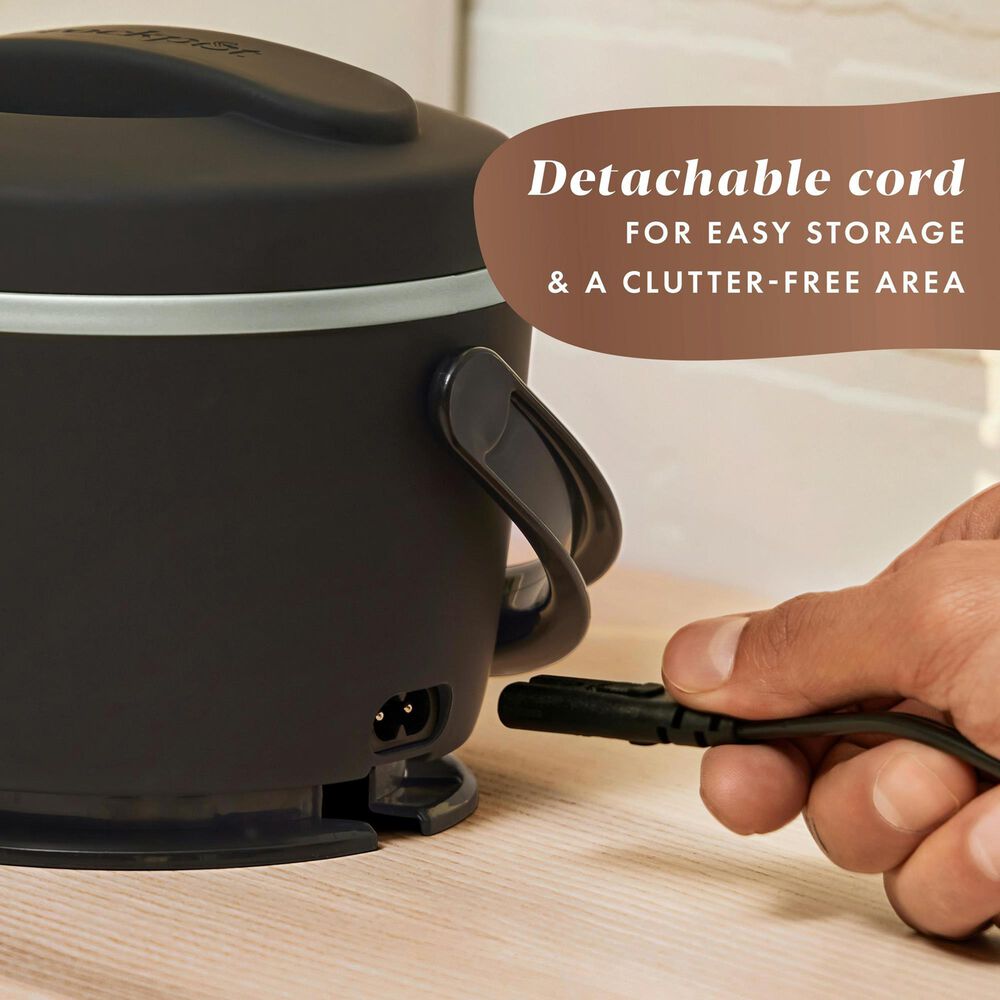 Crock-Pot 20 Oz Lunch Crock Food Warmer in Black Licorice, , large