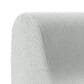 Jaxx Uptown Modern Armless Accent Chair in Boucle Silver, , large