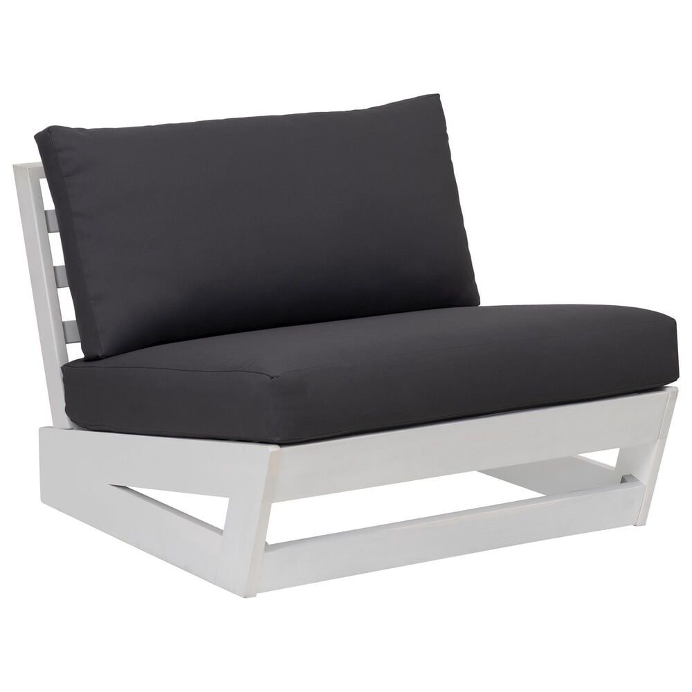 Linon Home Decor Silbury Patio Armless Chair in Grey, , large