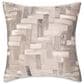 Vista Haus Lexi 21" x 21" Square Throw Pillow in Mushroom, , large