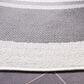 Safavieh Martha Stewart Cyprus Chevron 6"7" Round Ivory and Grey Area Rug, , large