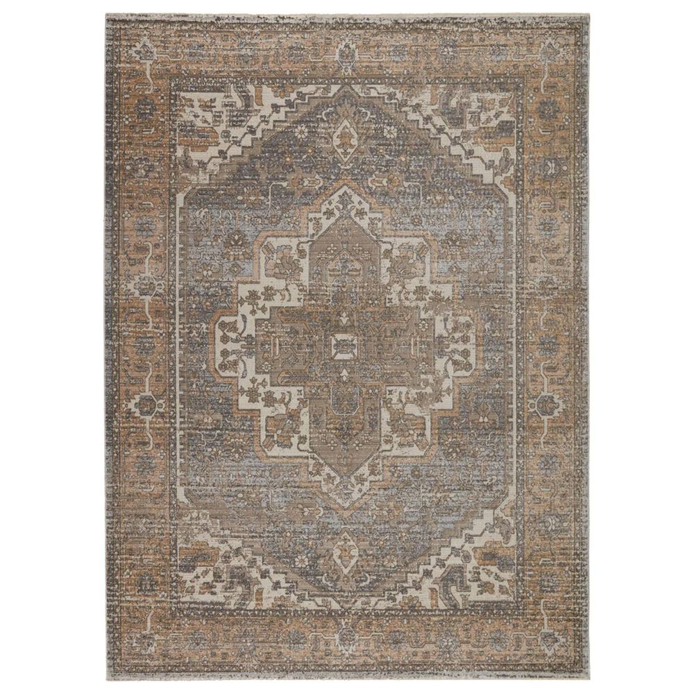 Jaipur En Blanc Venn 5"3" x 7"6" Vaporous Gray, Vapor Blue, Gargoyle, String and Lark Area Rug, , large