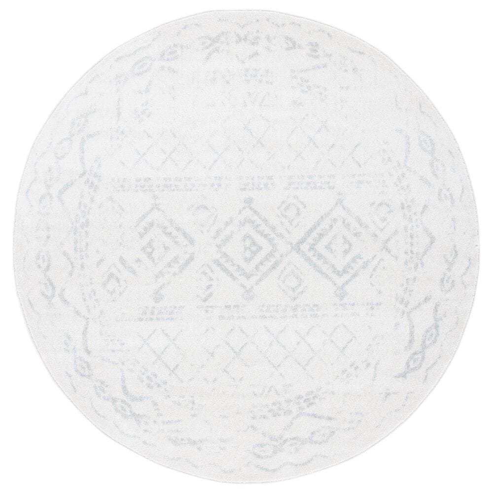 Safavieh Tulum TUL268B 6"7" Round  Light Grey Area Rug, , large