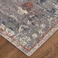 Feizy Thackery 7"10" x 9"10" Charcoal and Ivory Area Rug, , large