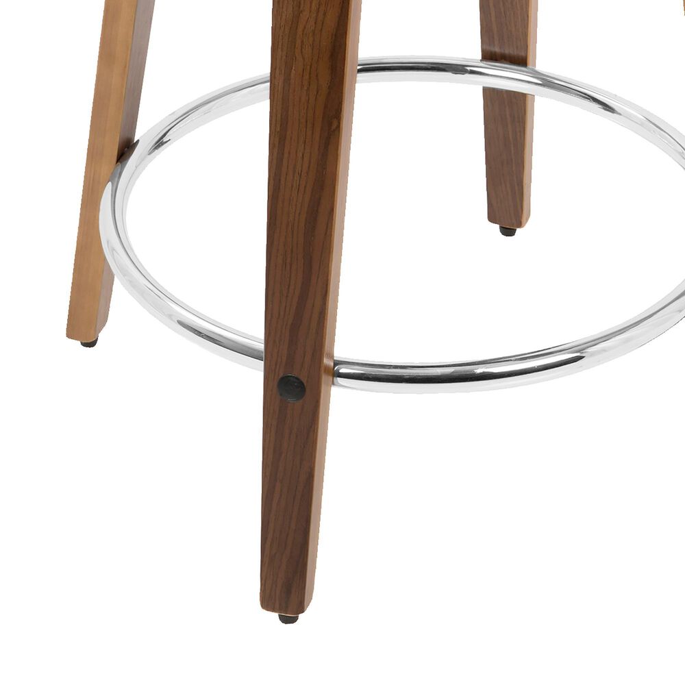 Lumisource Curvo Swivel Counter Stool in Light Grey &#40;Set of 2&#41;, , large