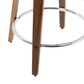 Lumisource Curvo Swivel Counter Stool in Light Grey (Set of 2), , large