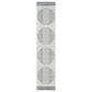 Nourison Astra Machine Washable ASW05 2"2" x 10" Ivory and Blue Runner, , large