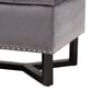 Baxton Studio Esther Storage Ottoman in Grey, , large