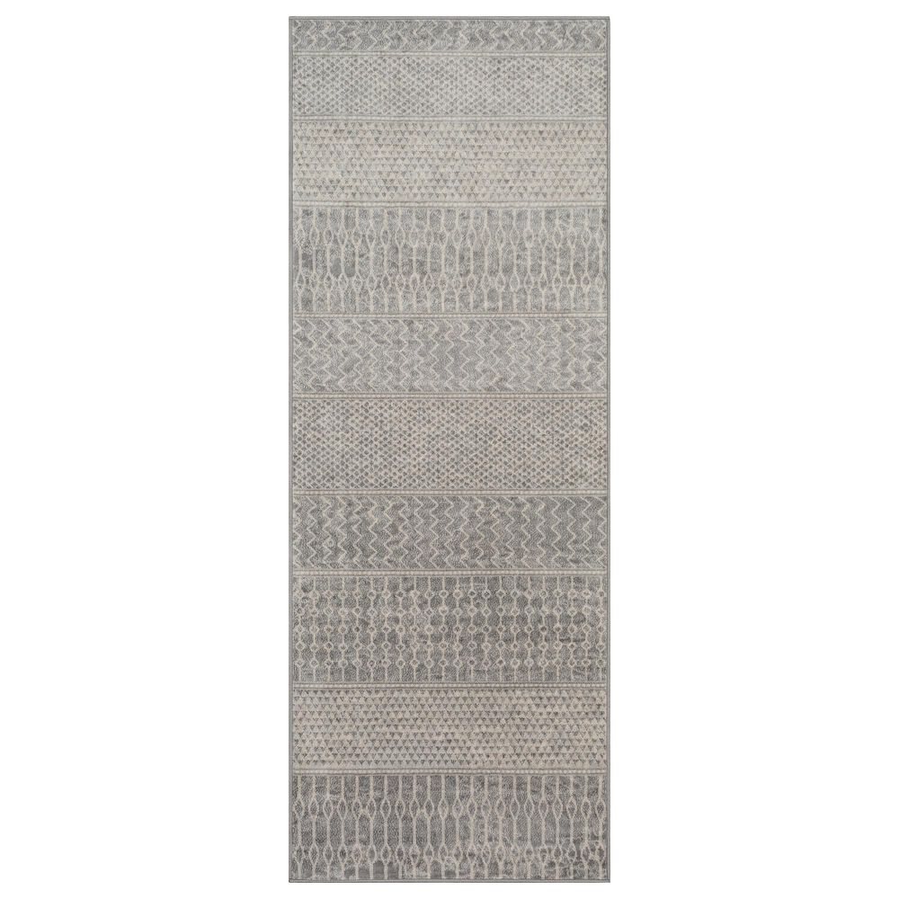 Surya Monaco MOC-2304 2"6" x 8" Silver, Gray and Cream Runner, , large