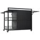 Hearth and Haven Patio Serving Cart in Dark Brown, , large