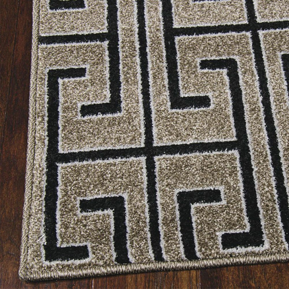 Nourison Glistening Nights MA507 5"3" x 7"6" Grey Area Rug, , large