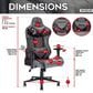 Techni Sport GamerXL Gaming Chair in Grey and Black, , large