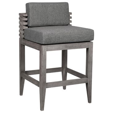 Armen Living Vivid Patio Counter Height Bar Stool in Light Gray, , large