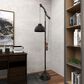 Maple and Jade Industrial Floor Lamp in Black and Copper, , large