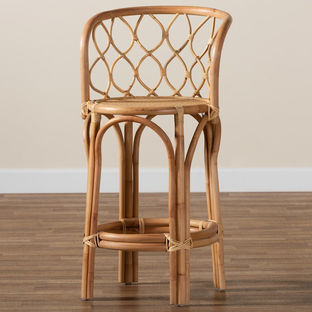 Baxton Studio Diana Counter Stool in Natural, , large