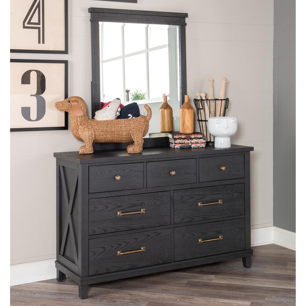 Legacy Classic Flatiron 4-Piece Full Trundle Bedroom Set in Midnight, , large