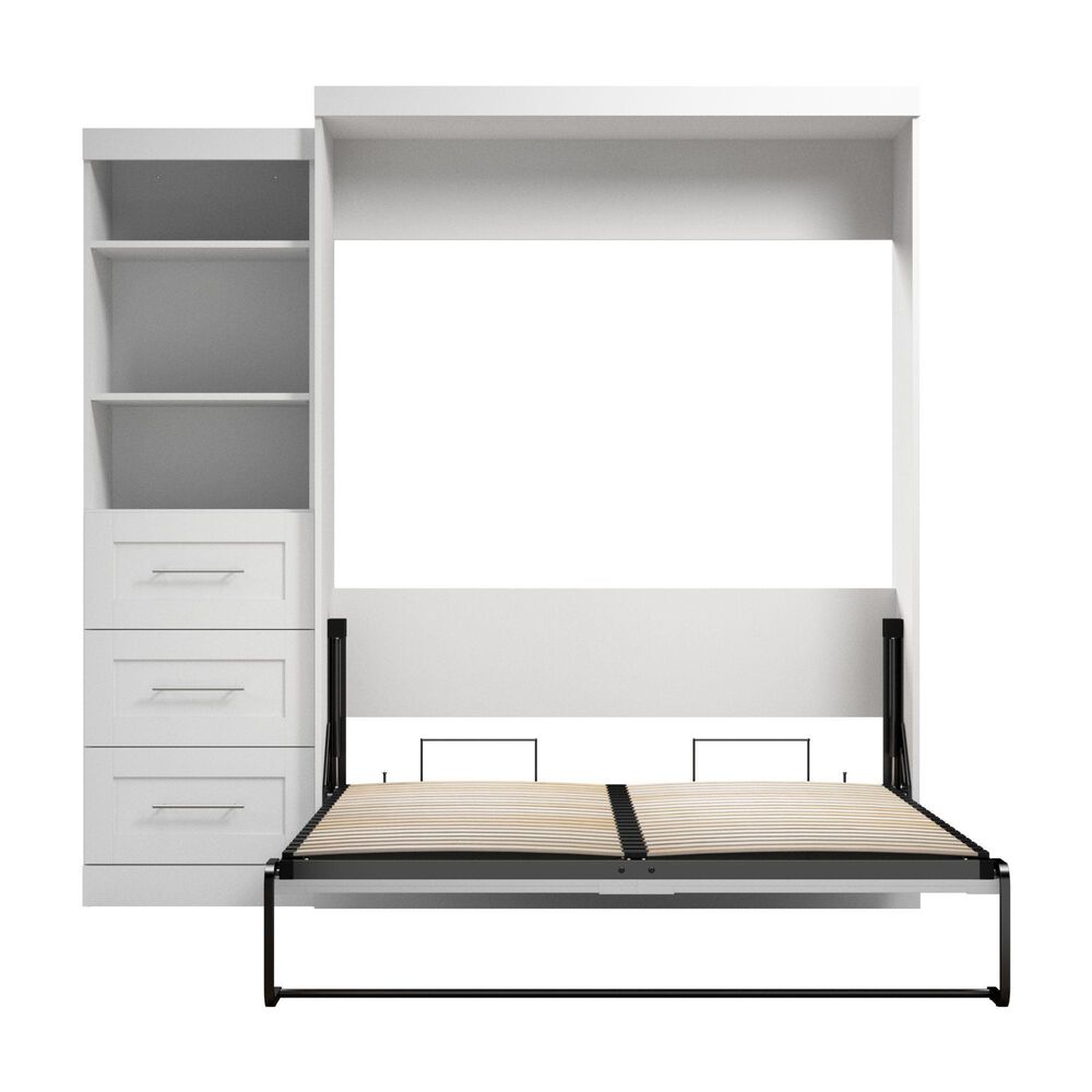 Bestar Pur 90&quot; Queen Wall Bed Kit In White, , large