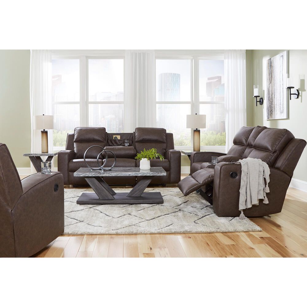 Ashley Lavenhorne Manual Sofa in Granite, , large