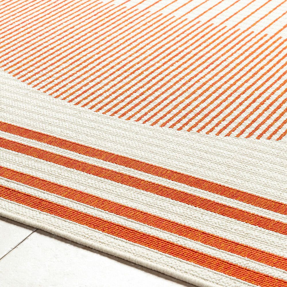 Surya Alfresco 7&#39;3&quot; x 10&#39;6&quot; Pearl, Garnet and Camel Indoor/Outdoor Area Rug, , large