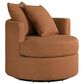 Coaster Debbie Swivel Accent Chair in Burnt Orange, , large